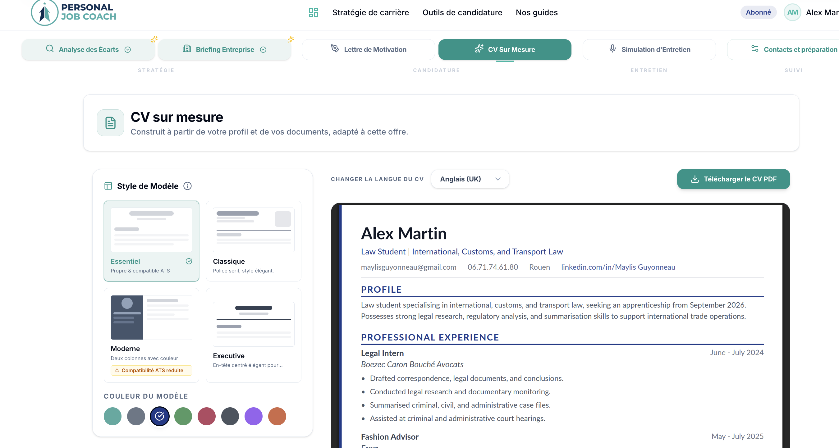 Personal Job Coach