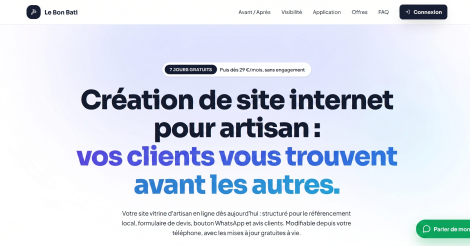 Le Bon Bati - création site internet artisan